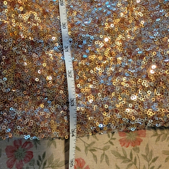 WHBM Gold Sequin Mini Dress Medium - Picture 5 of 8